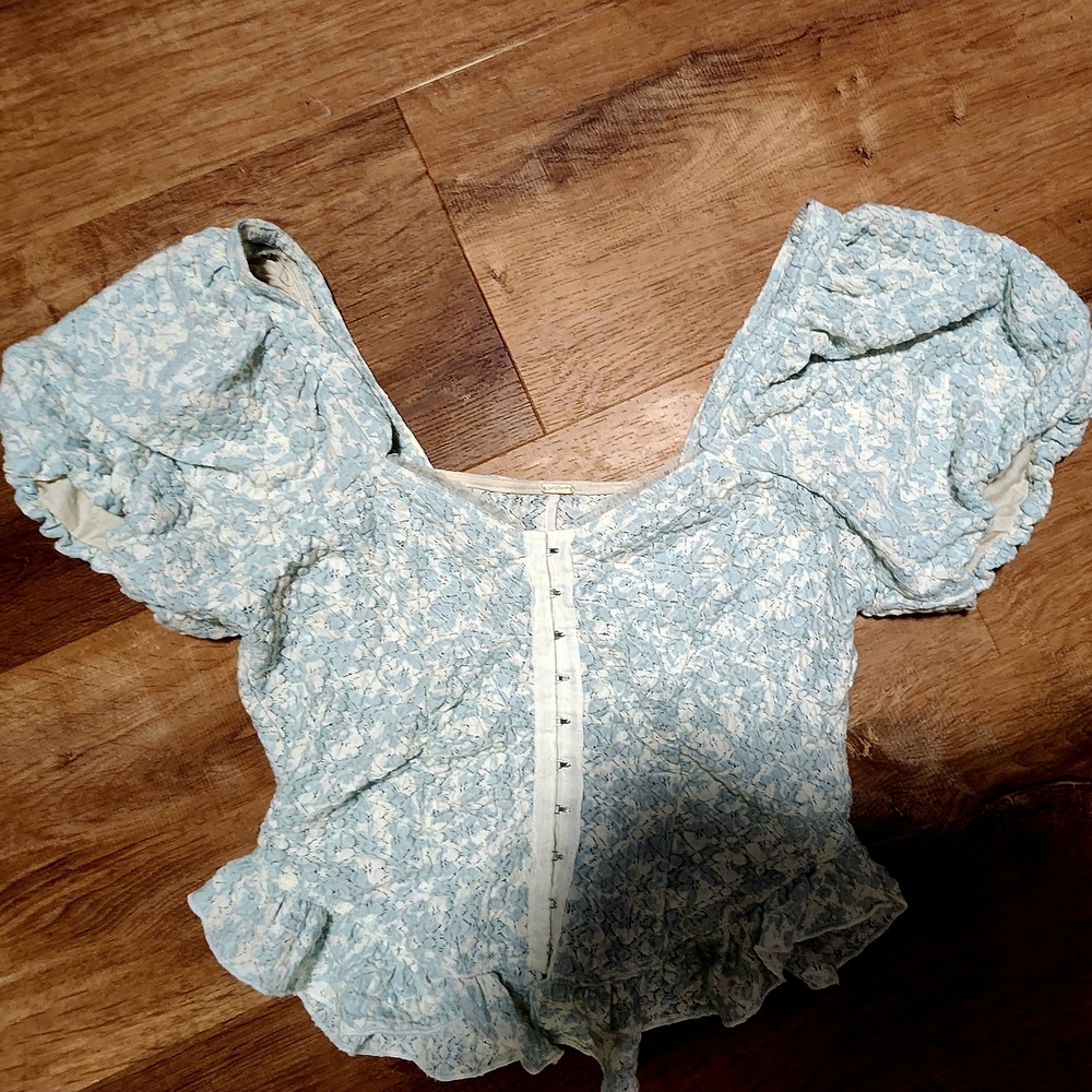 Floral Puff Sleeve Top